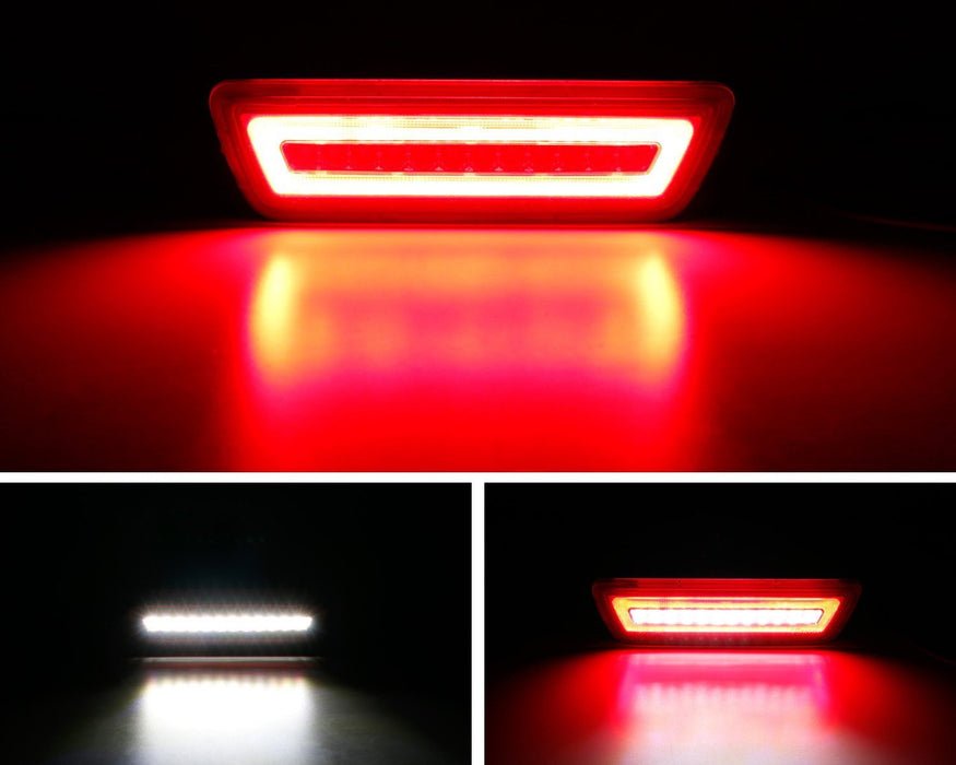 Red Lens 3-In-1 LED Rear Fog Light Kit (Tail/Brake) For Nissan Juke Rogue Murano