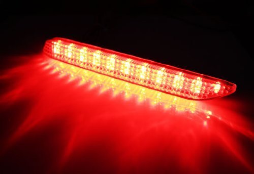 Red Lens LED Bumper Reflectors as LED taillight brake lights For Lexus Toyota