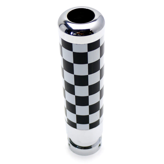 Black/White Checker Alloy Metal Handbrake Handle Grip For Gen1/Gen2 MINI Cooper