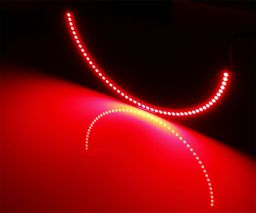 Brilliant Red LED Afterburner Effect Tail Lamp Halo Rings For 10-13 Chevy Camaro