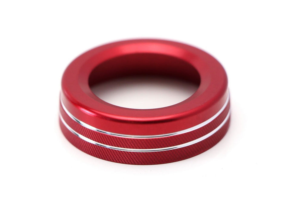 Red Stereo Volume Control Knob Cover For Mercedes A B C E S CLA GLA GLK ML GL