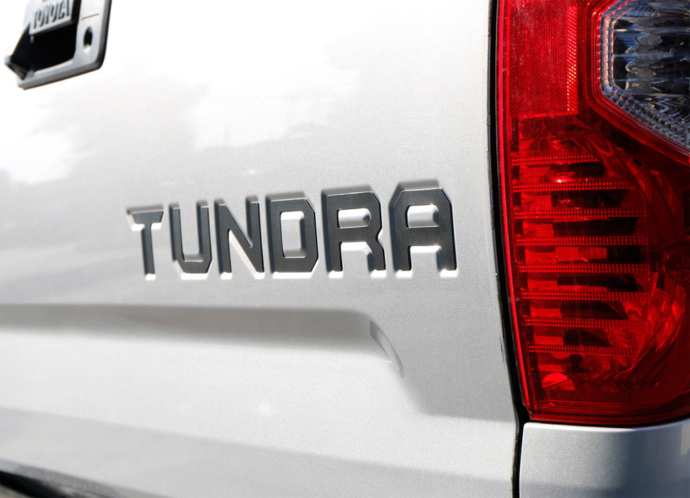 Matte Black Finish 3D 6pcs Tailgate Letter Pieces For 2014-up Toyota Tundra