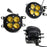 Yellow Lens 24W LED Wide Angle SAE FogLight Kit For Toyota Tacoma Tundra 4Runner