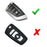 Red TPU Key Fob Cover w/ Button Cover Panel For BMW X1 X4 X5 X6 X7 5 7 Series