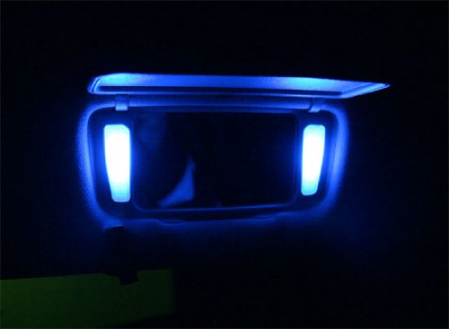 D29mm F30-WHP Fuse Type 6614F Sun Visor Vanity Mirror 5050 3-SMD LED light bulbs-iJDMTOY