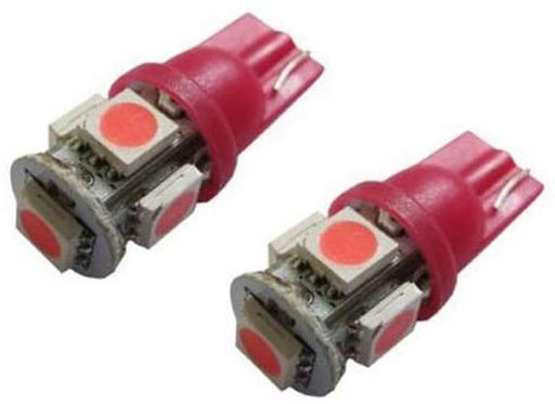 5-SMD 168 194 2825 T10 LED Car Interior Map Dome Light Bulbs, Magenta Pink