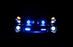 Black Shroud w/ Blue 40-SMD LED Halo Ring Angel Eyes For Fog, Headlight Retrofit