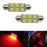 6-SMD-5050 1.25" 31mm, 1.5" 36mm or 1.72" 42mm Festoon LED Bulbs-iJDMTOY