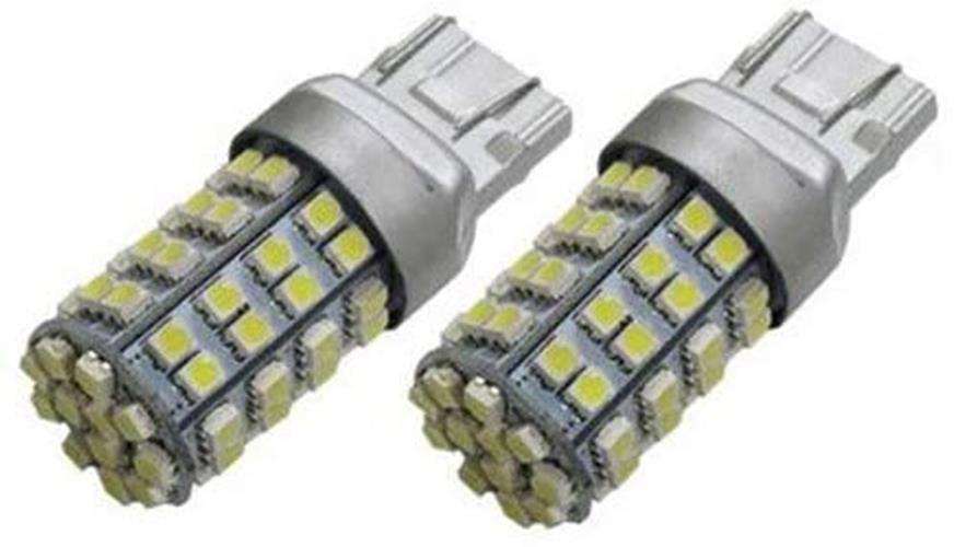 7443 Dual-Color Switchback LED Bulbs For Front Turn Signal (60-White 60-Amber)