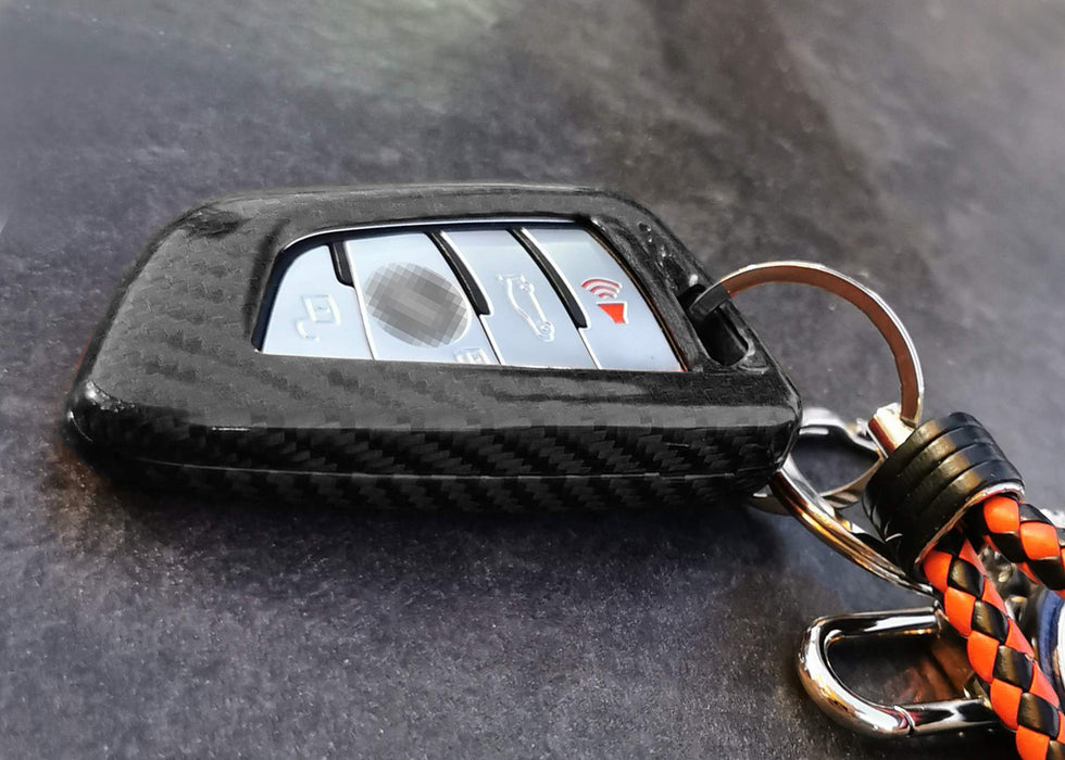 Real/Genuine Black Carbon Fiber Smart Key Fob Shell For BMW X1 X4 X5 X6 5 Series