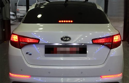 Red Lens 40-SMD LED Rear Bumper Reflector Lights For 2011-2013 Kia Optima K5