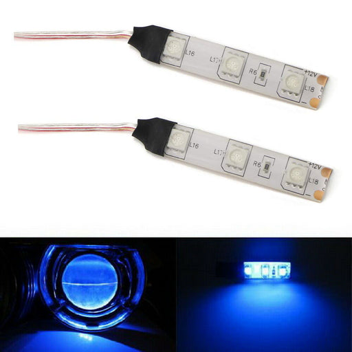 Ultra Blue Devil Demon Eyes LED Strips Module For Projector Headlights Retrofit