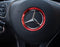 Red Wheel Center Decoration Cover Trim For 15+ Mercedes C E CLA GLA GLC GL Class