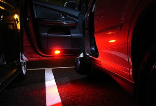 Brilliant Red 168 194 2825 T10 SMD Wedge LED Bulbs For Car Step Side Door Lights