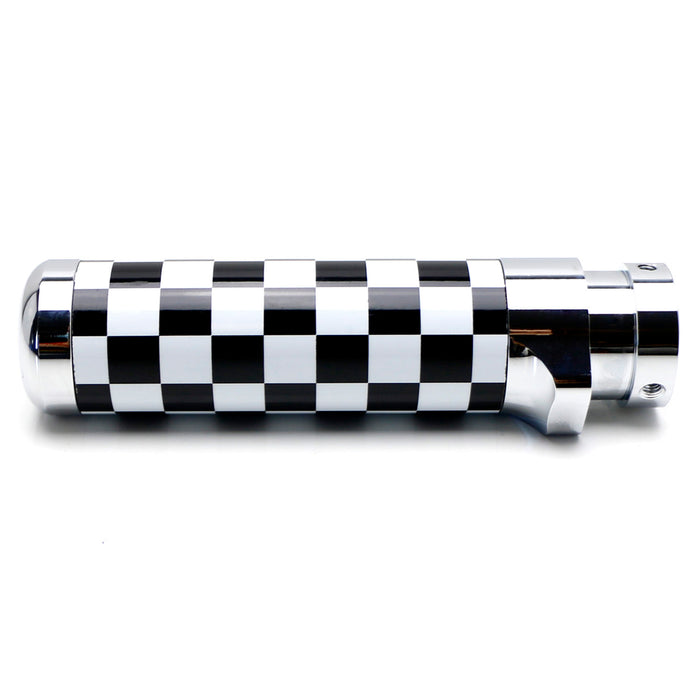 Black/White Checker Alloy Metal Handbrake Handle Grip For Gen1/Gen2 MINI Cooper