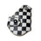 Black UK Checker Pattern Style Key Fob Holder For 2008+ MINI Cooper