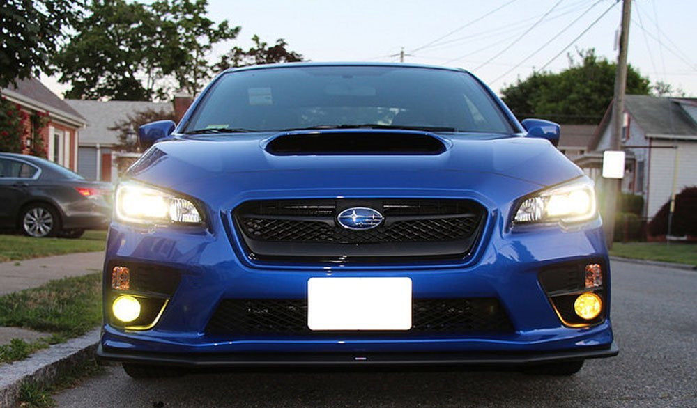 Complete Yellow Lens Fog Light Kit w/ Bezel Covers, Wirings For 15-17 Subaru WRX