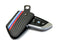 M-Colored Stripe Carbon Fiber Leather Key Holder For BMW X1 X4 X5 X6 5 7 Series