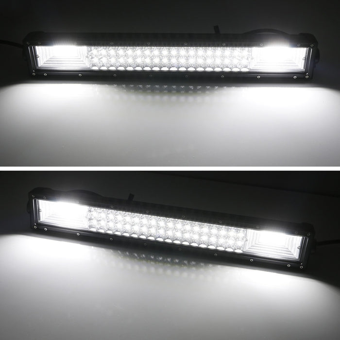 Flood/Spot Beam LED Light Bar w/Lower Bumper Mounts, Wiring For RAM 2500 3500