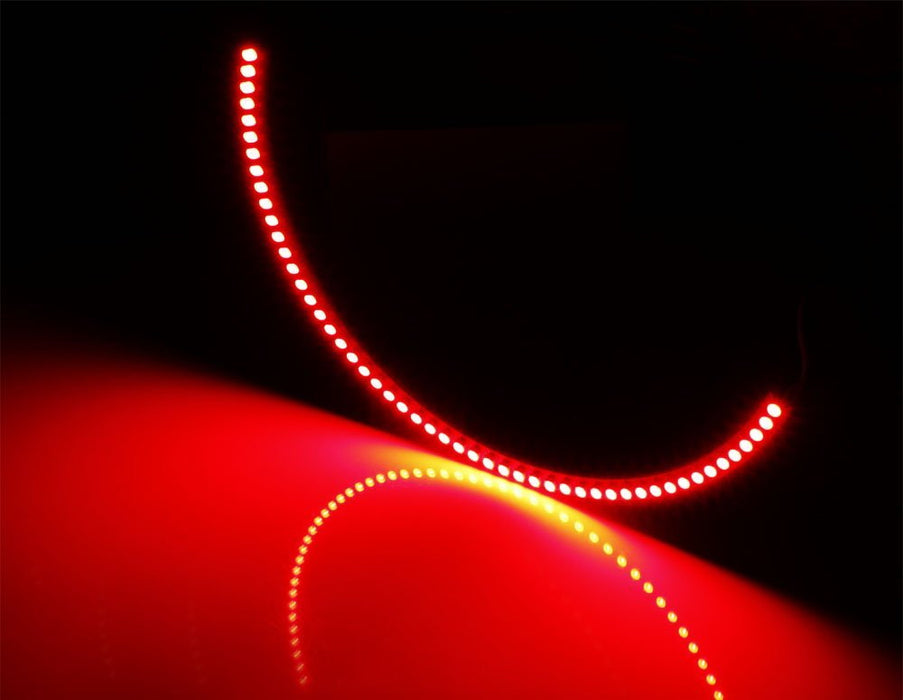 Brilliant Red LED Afterburner Effect Tail Lamp Halo Rings For 10-13 Chevy Camaro