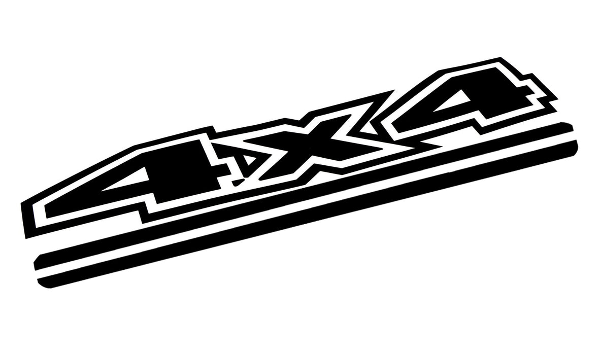 Black Truck Bed Side Fender 4x4 Off-Road Vinyl Decal For Dodge Chevy GMC Ford...