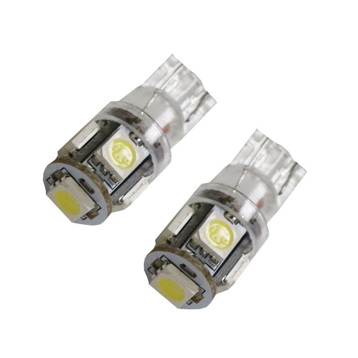 10 Pieces 5-SMD 168 194 2825 LED Bulbs For Car Interior, Parking, License Lights