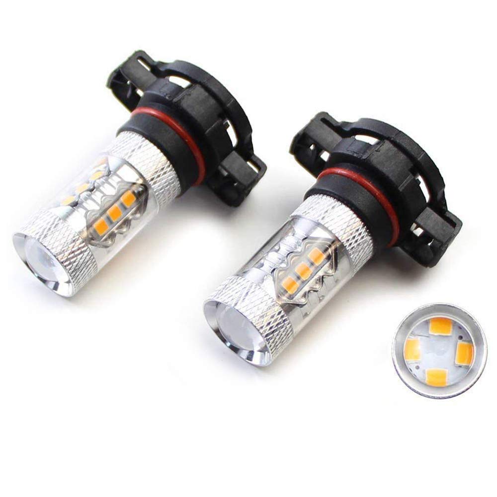 Selective Yellow 80W CREE 5202 2504 LED Bulbs For Fog Lights Driving Lamps