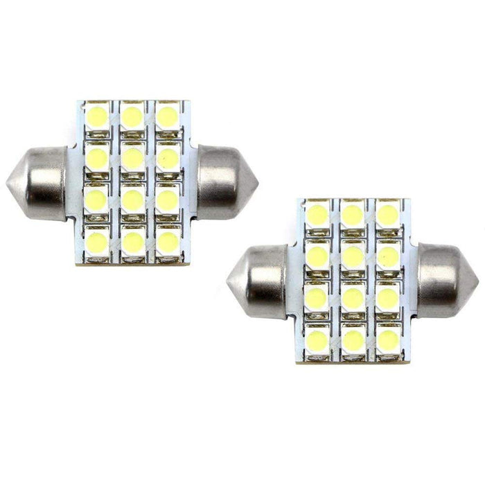 12-SMD 1.25" 31mm Festoon LED bulbs DE3175 DE3021 DE3022-iJDMTOY