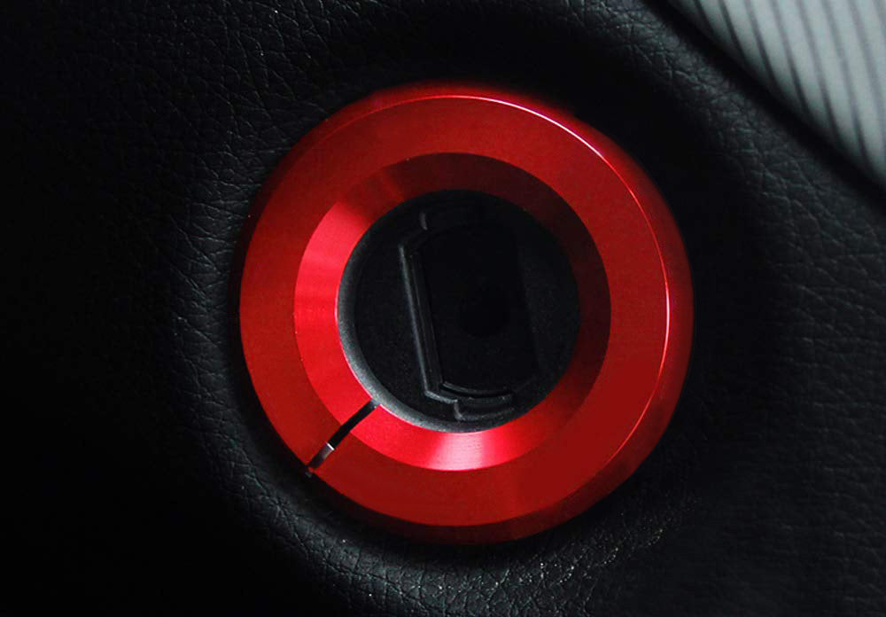 Red Aluminum Key Hole Surrounding Decoration Trim For Mercedes A B C E S R ML GL