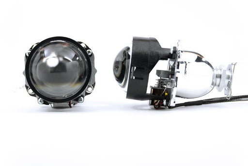 2.5" Mini H1 Bi-Xenon HID Projector Lens With Shroud For Headlight Retrofit DIY-iJDMTOY