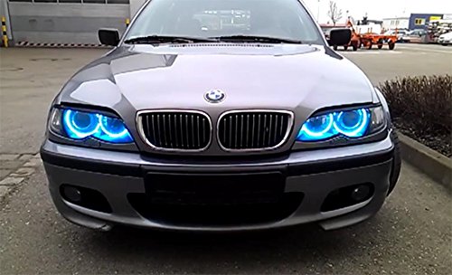 RGB LED Angel Eye Lighting Kit w/ Remote For BMW E36 E46 E38 E39 3 5 7 Series