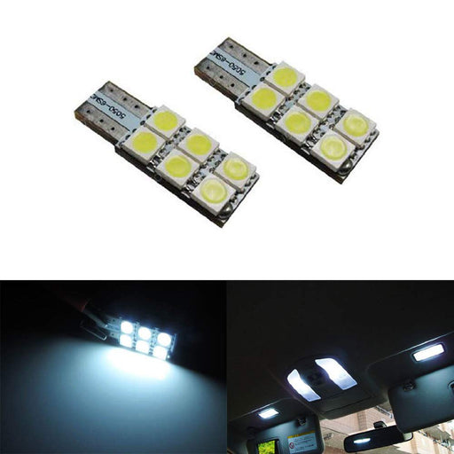 Side-Shine 6-SMD 5050 Side-Shine T10 LED Wedge Light Bulbs 168 194 2825 2827 W5W-iJDMTOY