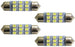 (4) White 9-SMD Festoon 1.50-Inch 36-39mm LED Bulbs For Interior Dome Lights etc