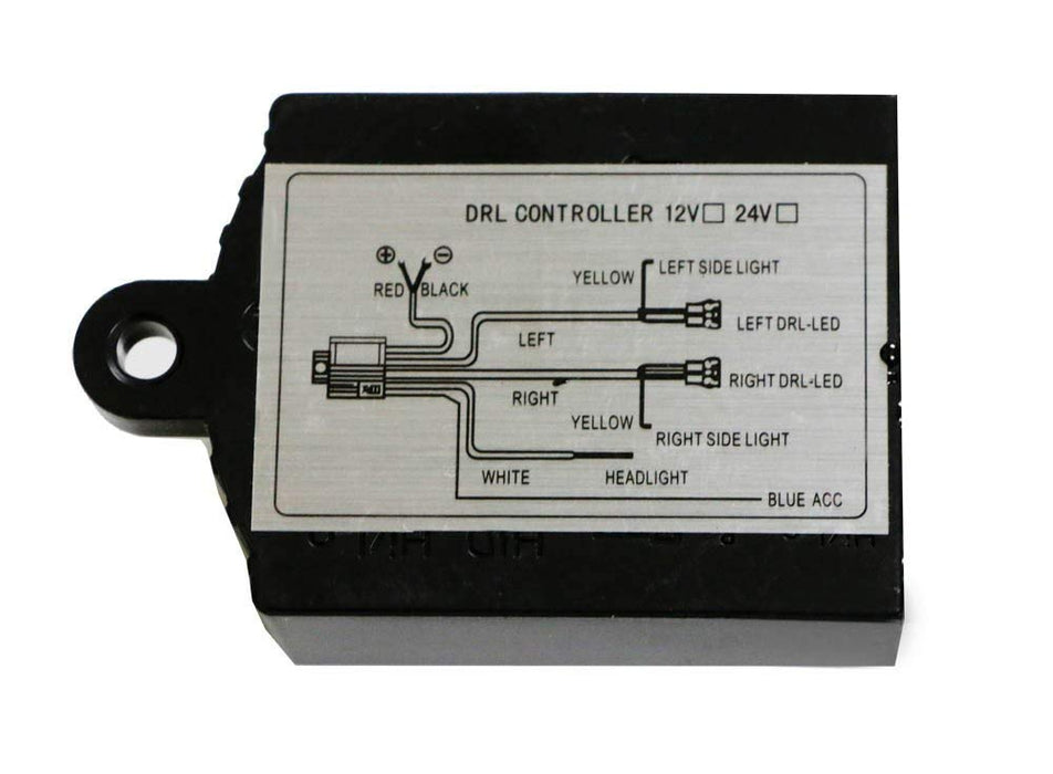 Universal LED Daytime Running Light Automatic ON/OFF Controller Module Box Relay-iJDMTOY