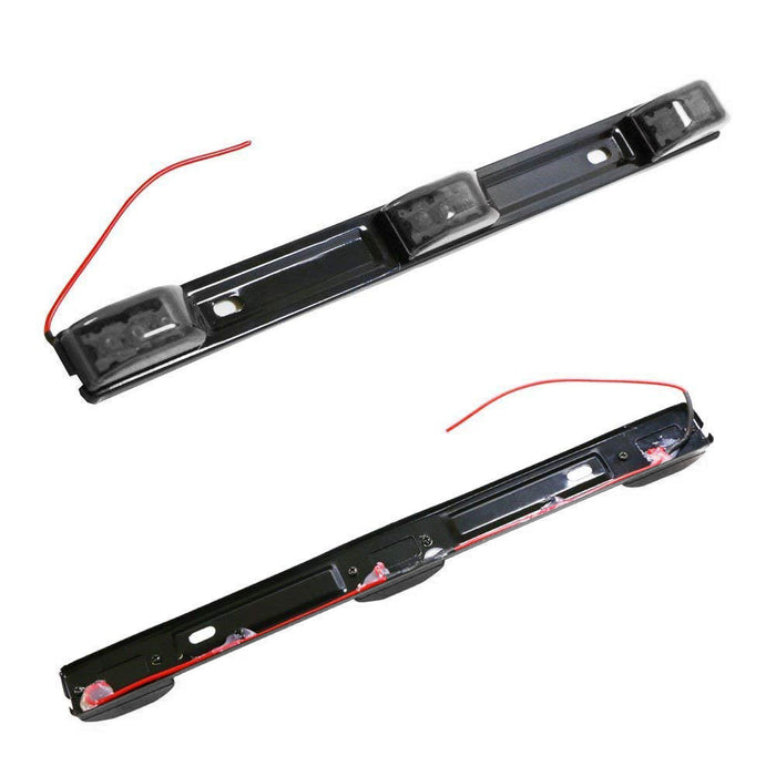 14" Red 3-Lamp Truck/Trailer ID LED Light Bar For Ford F-150 F-250 Dodge RAM etc