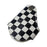 Black UK Checker Pattern Style Key Fob Holder For 2008+ MINI Cooper