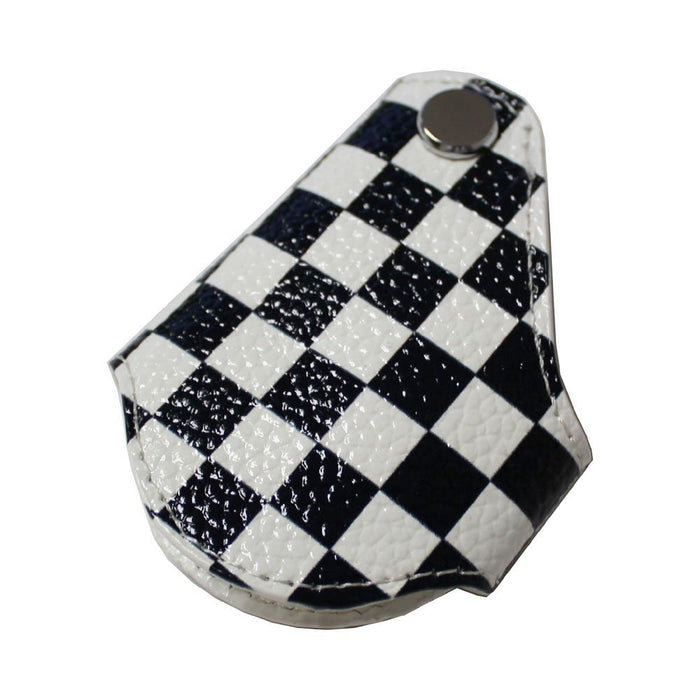 Black UK Checker Pattern Style Key Fob Holder For 2008+ MINI Cooper