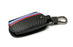 M-Colored Carbon Fiber Pattern Leather Key Holder For BMW 1 2 3 4 5 6 7 Series