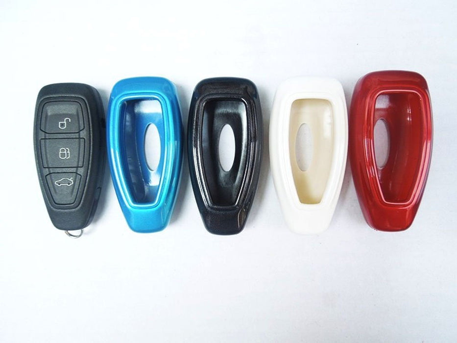 Glossy Black Remote Smart Key Fob Shell Holder Cover For Ford Fiesta Focus C-MAX