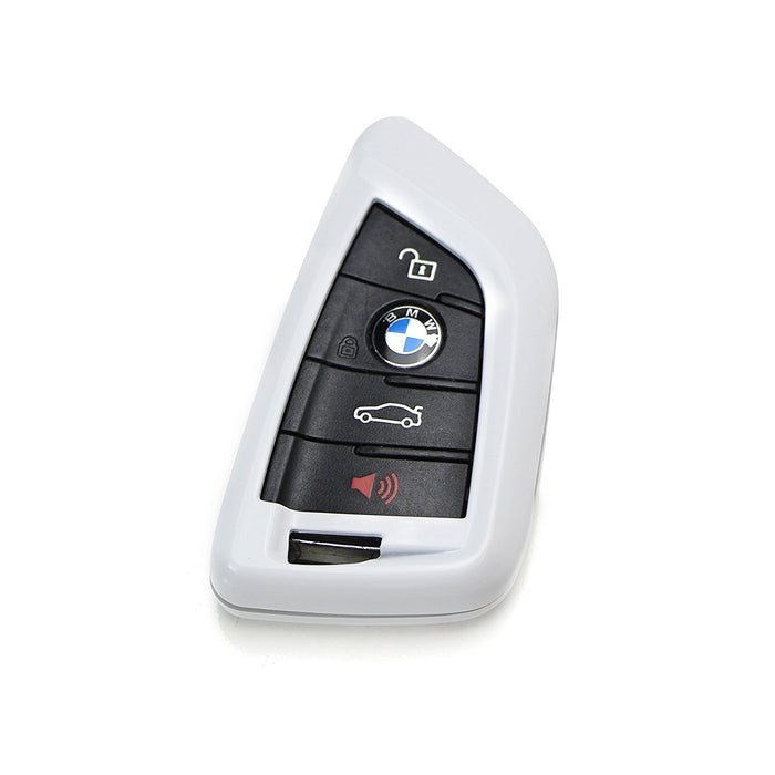 Exact Fit Glossy White Smart Key Fob Shell Cover For BMW X1 X4 X5 X6 5 7 Series