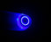 3" Projector Fog Light Lamps w/ Ultra Blue 40-LED Halo Angel Eyes Rings For Car