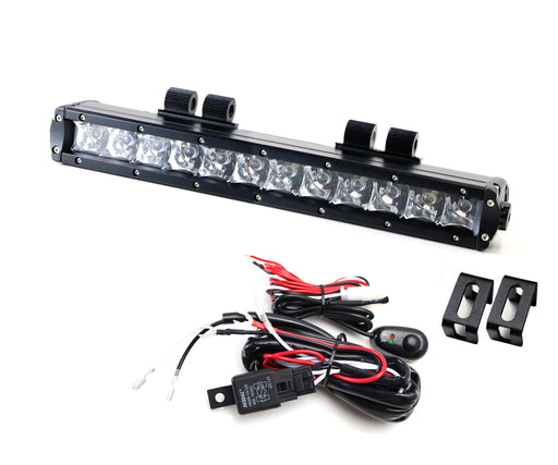 60W CREE LED Light Bar w/ Lower Bumper Mount Brackets Wiring For 17-22 Ford F250