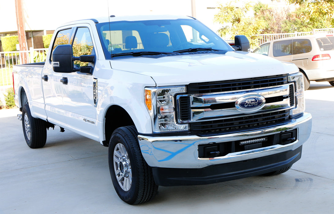 60W CREE LED Light Bar w/ Lower Bumper Mount Brackets Wiring For 17-22 Ford F250