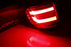 Red Lens LED Rear Bumper Tail/Fog Lights For 2016-up Toyota Land Cruiser-iJDMTOY