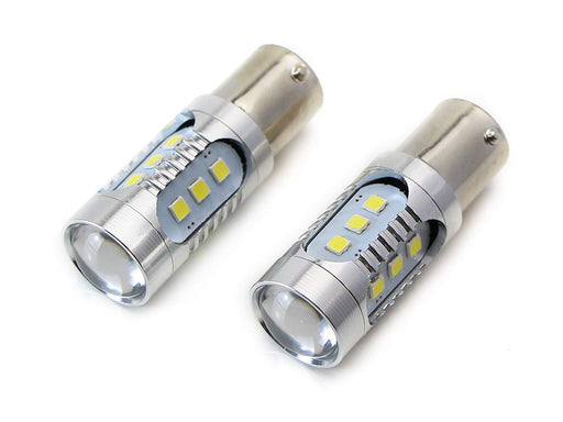 15-SMD 360-Degree Shine 1156 LED Bulbs For Turn Signal, Tail/Brake Light, Backup/Reverse or Daytime Running Light/DRL-iJDMTOY