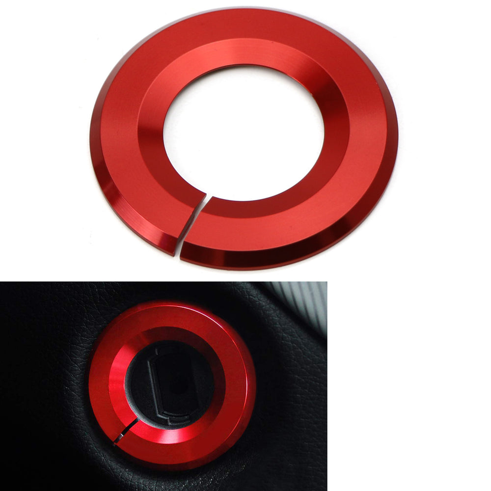 Red Aluminum Key Hole Surrounding Decoration Trim For Mercedes A B C E S R ML GL