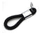 (1) Black or Red Braided Leather Strap Keychain Ring For Car Key, Key Fob-iJDMTOY