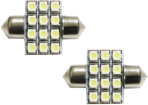 1.25-Inch 12-SMD DE3175 DE3022 DE3021 Festoon LED Replacement Bulbs For Interior