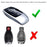 Red TPU Key Fob Cover w/ Button Cover For Mercedes E S G A C CLA CLS GLB Class