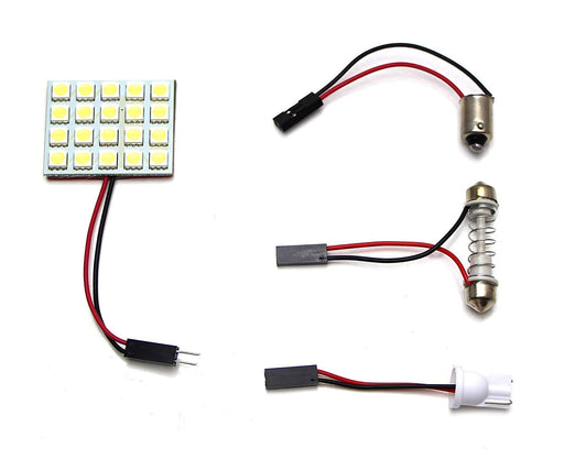 (1) White 20-SMD-5050 LED Panel Light For Car Interior Map/Dome/Door/Trunk Light